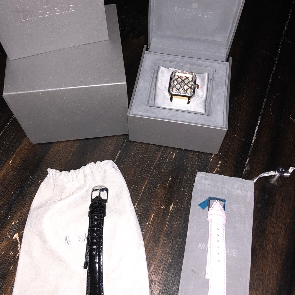 Michele diamond watch